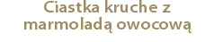 Ciastka kruche z marmoladą owocową