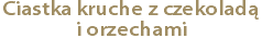 Ciastka kruche z czekoladą i orzechami